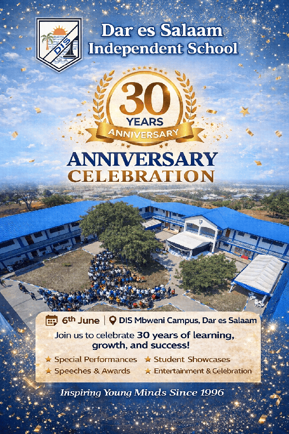 DIS Inspiring Young Minds Since 1996, 30th Anniversary Celebration June 6 at Mbweni Campus